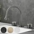 abordables Trous multiples-robinet de lavabo de salle de bain - rotatif / classique électrolytique répandu mélangeurs robinets de bain à trois trous