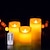 abordables Décors et éclairages nocturnes-Bougies LED bougies pilier scintillantes sans flamme avec télécommande et minuterie à piles 3d mèche véritable cire ivoire lumière chaude bougies pilier LED pour la décoration intérieure ensemble de