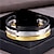 cheap Bracelets-Men’s Bracelet Fashion Simple Titanium Steel  3 Colors Gold Silver Black C Shaped Opening Trendy Accessories Bracelet
