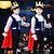cheap Movie &amp; TV Theme Costumes-Prince Charming Coat Pants Outfits Boys Movie Cosplay Classic &amp; Timeless Elegant &amp; Luxurious Blue White Coat Pants Belt Halloween Carnival Masquerade / Tiaras / Tiaras World Book Day Costumes