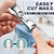 preiswerte Bade- und Körperpflege-Tragbarer ultrascharfer Nagelknipser aus Edelstahl mit breiter Kieferöffnung Anti-Spritzer-Fingernagelschneider Maniküre-Werkzeuge Nageltrimmer