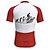 abordables Maillots pour hommes-Homme Maillot de cyclisme À Motifs Drôle Évolution Manche Courte Cyclisme Maillot Top avec 3 poches arrière VTT Vélo tout terrain Cyclisme sur route Séchage Rapide Bandes réfléchissantes Poche