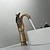 זול קלאסי-כיור אמבטיה עתיק ברז מיקסר, ברזי כיור לשירותים פליז צורת ברבור נחושת בגימור וינטג&#039; בסגנון וינטג&#039; ידית אחת עם חור אחד ברזי מים עם צינור חם קר