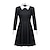 cheap Movie &amp; TV Theme Costumes-Adults&#039; Wednesday Addams Dress Addams Family Women&#039;s Goth Gothic Flare Dress Movie Cosplay Costume Party Little Black Dress Masquerade