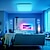 abordables Apliques de pared para interior-led rgb wifi bluetooth 2.4g lámpara de pared de atenuación 10w rgb lámpara de pared de acrílico inteligente para interiores control de aplicación compatible con alexa y google asistente de hogar sin