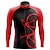 cheap Men&#039;s Jerseys-21Grams Men&#039;s Cycling Jersey Long Sleeve Bike Top with 3 Rear Pockets Mountain Bike MTB Road Bike Cycling Breathable Moisture Wicking Quick Dry Reflective Strips Black Pink Red Graphic Polyester