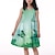 cheap Dresses-Kids Girls&#039; Dress Animal Tank Dress Knee-length Dress Daily Print Sleeveless Cute Dress 3-12 Years Spring Green Blue Purple