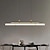 Χαμηλού Κόστους Σχεδίαση γραμμής-Κρεμαστό φως led 80cm μοντέρνα γραμμή σχεδίασης αλυσίδα ρυθμιζόμενο κρεμαστό φωτιστικό για τραπεζαρία κουζίνας σαλόνι μαύρο και χρυσό 110-120v 220-240v