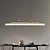 cheap Line Design-80cm LED Pendant Light Modern Line Design   Chain Adjustable Hanging Lamp for Kitchen Dining Living Room Black and Gold 110-120V 220-240V