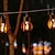 abordables Éclairages pour allées-2/4 pièces lanterne de voie extérieure suspendue solaire étanche jardin balcon simulation flamme suspension lumière noël extérieur étanche cour fête de vacances paysage décoration lumière