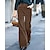 رخيصةأون السراويل لباس المرأة-نسائي بدلة ساق عريضه سروال قصير فضفاض خصر عالي مكتمل الطول أزرق خريف &amp; شتاء