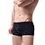 voordelige Comfortabel herenondergoed-Voor heren 1 pak Ondergoed Basic slipje Boxer Slip Nylon Antibacterieel Waterdicht Heldere kleur Medium Taille Zwart Wit