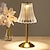 olcso Beltéri világítás-kristály asztali lámpa nordic stílusú szoknya modellezés hálószoba dekoráció kreatív hangulat, éjszakai lámpa, újratölthető, három fokozatú fényerősség, usb tápegység