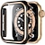 billiga Smartwatch-fodral-Klockfodral med skärmskydd Kompatibel med Apple Watch Series 8 7 41mm 45mm / Series 6 5 4 SE 40mm 44mm / Series 3 2 1 38mm 42mm Reptålig Dammsäker Allround skyddande PC Klocka Skal