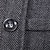 お買い得  メンズトレンチコート-男性用 冬物コート ピーコート コート ビジネス カジュアル 冬 コットン混 保温 アウターウェア 衣類 スタイリッシュ クラシック・タイムレス 非印刷 純色 ポケット スタンド ダブルブレスト