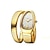 זול שעוני קוורץ-שעוני נשים missfox שעון יד יוקרתי בצורת נחש לנשים שעון קוורץ זהב ייחודי לנשים