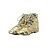 cheap Jazz Shoes-Women&#039;s Jazz Shoes Ballroom Shoes Line Dance Indoor Professional Boots Flat Heel Lace-up Kid&#039;s Silver Gold