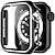 billiga Smartwatch-fodral-Klockfodral med skärmskydd Kompatibel med Apple Watch Series 8 7 41mm 45mm / Series 6 5 4 SE 40mm 44mm / Series 3 2 1 38mm 42mm Reptålig Dammsäker Allround skyddande PC Klocka Skal