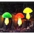 Недорогие Подсветки дорожки и фонарики-уличные солнечные садовые грибные фонари 8 режимов 6 шт. грибы наружные садовые украшения водонепроницаемые для двора газон дорожки ландшафтные украшения солнечный свет лужайки