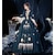 abordables Costumes vintage et anciens-Gothique Victoriens Inspiré du vintage Epoque Médiévale Robe Costume de fête Robe de bal Princesse Shakespeare Femme Robe de Soirée Noël Soirée Mascarade Robe
