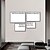 billige Abstrakte malerier-abstrakt oljemaleri minimalistisk veggkunst på lerret moderne boligdekorasjon innredning rullet lerret med strukket ramme/uten indre ramme