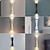 baratos luzes de parede ao ar livre-Lâmpada de parede impermeável ao ar livre 10w 15w led moderno varanda e terraço lâmpada de parede de ouro preto lâmpada de parede material de alumínio é adequado para sala de estar banheiro e corredor