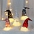 זול אורות ותפאורת לילה-קישוטי אורות חג המולד עם אור לד בעבודת יד טמטה גמד קטיפה מקסים חג המולד קישוט חג המולד תלוי או מונח קישוטים