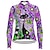 cheap Cycling Jerseys-21Grams Women&#039;s Cycling Jersey Long Sleeve Bike Top with 3 Rear Pockets Mountain Bike MTB Road Bike Cycling Breathable Quick Dry Moisture Wicking Reflective Strips Green Purple Dark Blue Cat Floral