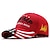 abordables Chapeaux Homme-Homme Couple Casquette de Baseball Noir Rouge Drapeau National Décontracté / Quotidien