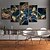 billiga Abstrakta tryck-5 paneler abstrakta blomtryck modern väggkonst vägghängande present heminredning rullad duk oinramad osträckt målarkärna