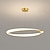 billige Ring &amp; Rund Design-60 cm led pendel 1-lys ring sirkel design dimbar aluminium malt finish luksuriøs moderne stil spisestue soverom 110-240v