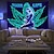 billiga Blacklight tapestries-blacklight uv-reaktiv stor gobeläng marijuana psykedelisk självlysande bakgrund tyg sovsal dekoration hängande tyg