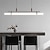 levne Návrh linky-80cm led závěsné světlo moderní liniový design řetězové nastavitelné závěsné svítidlo do kuchyně jídelna obývací pokoj černá a zlatá 110-120v 220-240v