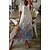 cheap Maxi Dresses-Women&#039;s Long Dress Maxi Dress Casual Dress White Half Sleeve Ruched Ruffle Print Floral V Neck Fall Spring Elegant Casual 2022 S M L XL XXL 3XL 4XL / Cotton