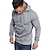 cheap Basic Hoodie Sweatshirts-Men&#039;s Hoodie Pullover Wine Red Green Purple Yellow Light Grey Hooded Solid Color Work Sports &amp; Outdoor Casual Cool Sportswear Work Winter Fall &amp; Winter Clothing Apparel Hoodies Sweatshirts  Long