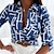 cheap Women&#039;s Blouses &amp; Shirts-Blouse Women&#039;s Black White Blue Striped Knitted Street Daily Daily Basic Shirt Collar S