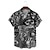 billige Skjorter med tryk til mænd-suoyi mænds individuelle design kraniet blomstermønster kortærmet afslappet løs strand hawaiisk skjorte hawaiiansk blå