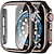 tanie Etui do smartwatchów-Etui na zegarek z osłoną ekranu Kompatybilny z Apple Watch Series 8 7 41mm 45mm / Series 6 5 4 SE 40mm 44mm / Series 3 2 1 38mm 42mm Odporne na zarysowania Pyłoszczelne dookoła ochronny PC Zobacz