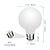 abordables Ampoules Globe LED-2/4/6 pièces g80 7w globe led edison ampoule 650lm e27 base verre opalescent face très approprié pour commode miroir de vanité lampadaire ac85-265v