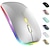 tanie Myszki-mysz bezprzewodowa led slim silent mouse 2.4g przenośna mobilna optyczna mysz biurowa z odbiornikiem usb i type-c 3 regulowane poziomy dpi do laptopa pc notebook macbook