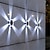 abordables Aplique de pared para exterior-4 Uds luces de pared solares al aire libre 6led lámpara de pared impermeable para balcón patio patios lámparas de cerca decoración de jardín luz de pared solar para exteriores