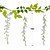 abordables Plantes artificielles-12pcs guirlande de fleurs artificielles de glycine, 200cm / 79 &quot;fleur artificielle de soie de vigne de glycine suspendue pour la maison, le jardin, la cérémonie en plein air, l&#039;arc de mariage, le