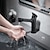 billige Klassisk-baderomsvaskkran, svart baderomskran, messing enkelthåndtak ett hulls badekar (svart/grå/krom/gylden)