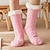 cheap Home Socks-Women&#039;s House Socks With Grippers Super Soft Warm Cozy Fuzzy Fleece-Lined Socks Stockings Autumn Winter Ladies Floor Socks