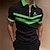 baratos Polo com zíper 3D-Homens Camiseta Polo Camisa de golfe Logotipo Aberto para a Lateral Preto Azul Roxo Verde Ao ar livre Rua Manga Curta Zíper Roupa Moda Casual Respirável Confortável