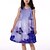 cheap Dresses-Kids Girls&#039; Dress Animal Tank Dress Knee-length Dress Daily Print Sleeveless Cute Dress 3-12 Years Spring Green Blue Purple