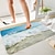 cheap Absorbent Bathroom Rug-Blue Sky Beach Series Digital Printing Floor Mat Modern Bath Mats Nonwoven / Memory Foam Novelty Bathroom