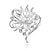 זול סיכות-בגדי ריקוד נשים תפס לשיער רטרו פרח מסוגנן קלסי סִכָּה תכשיטים לבן כסף עבור מפלגה פֶסטִיבָל