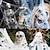 cheap Halloween Outdoor Decor-Halloween New Spider Web Triangular Net Simulation Super Plush Spider Ghost Festival Indoor And Outdoor Decoration Props