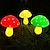 Недорогие Подсветки дорожки и фонарики-уличные солнечные садовые грибные фонари 8 режимов 6 шт. грибы наружные садовые украшения водонепроницаемые для двора газон дорожки ландшафтные украшения солнечный свет лужайки